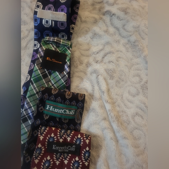 Men's Patterned Ties Set - Multicolor - Picture 2 of 2